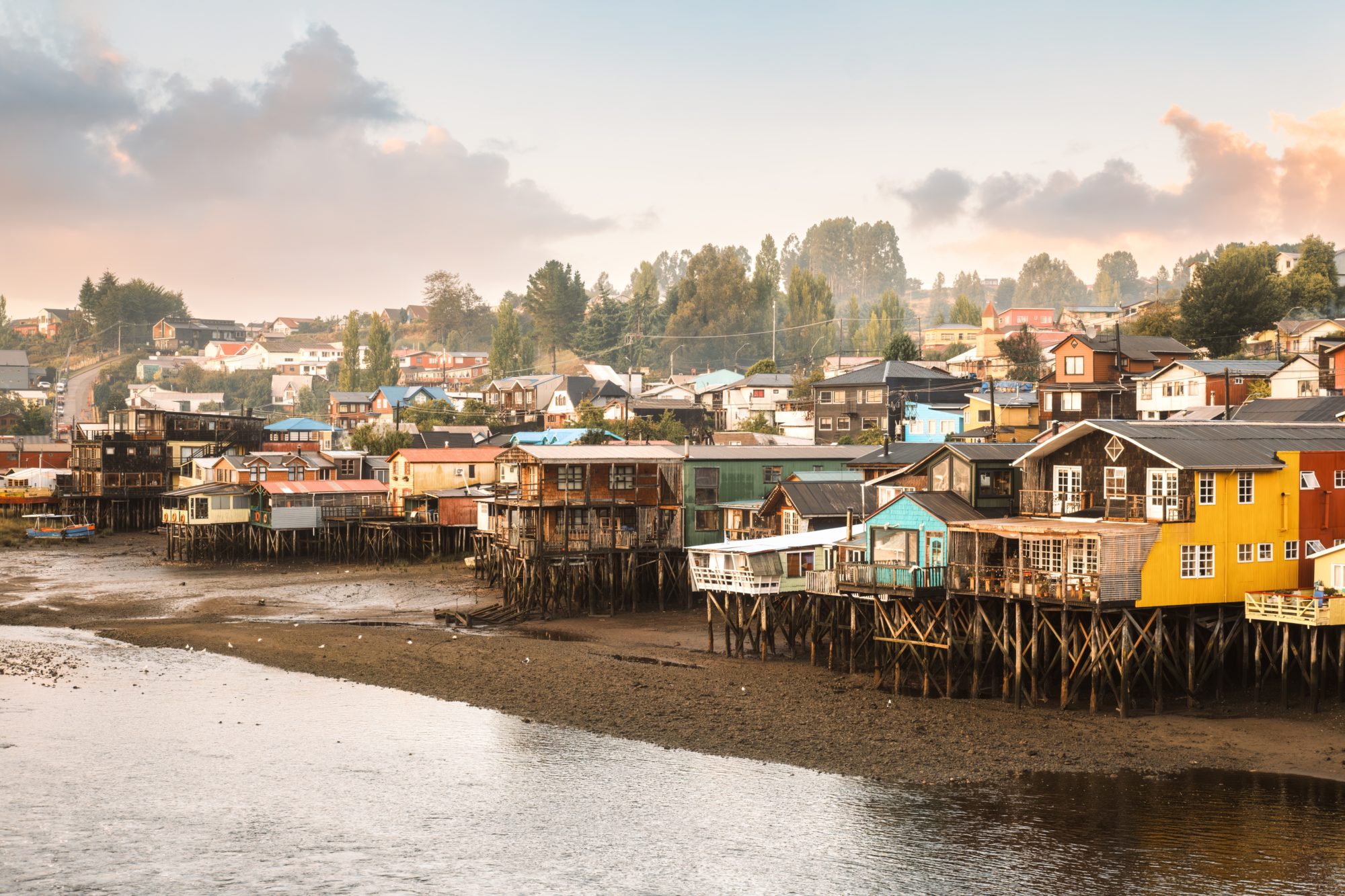 Panorama,Of,The,Gamboa,District,Of,Castro,,Chile,,With,Its