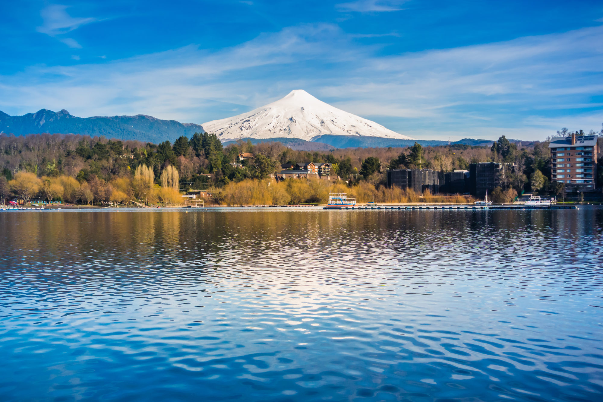 View,To,Villarrica,Volcano,,Pucon,-,Chile.