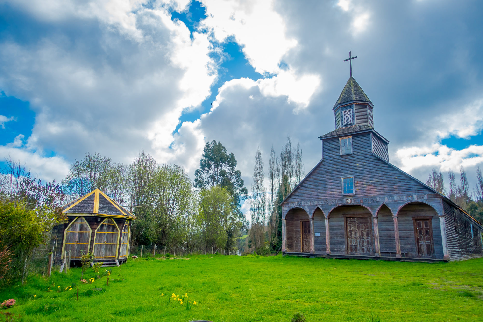 Chiloe,,Chile,-,September,,27,,2018:,Exterior,View,Of,Quinchao