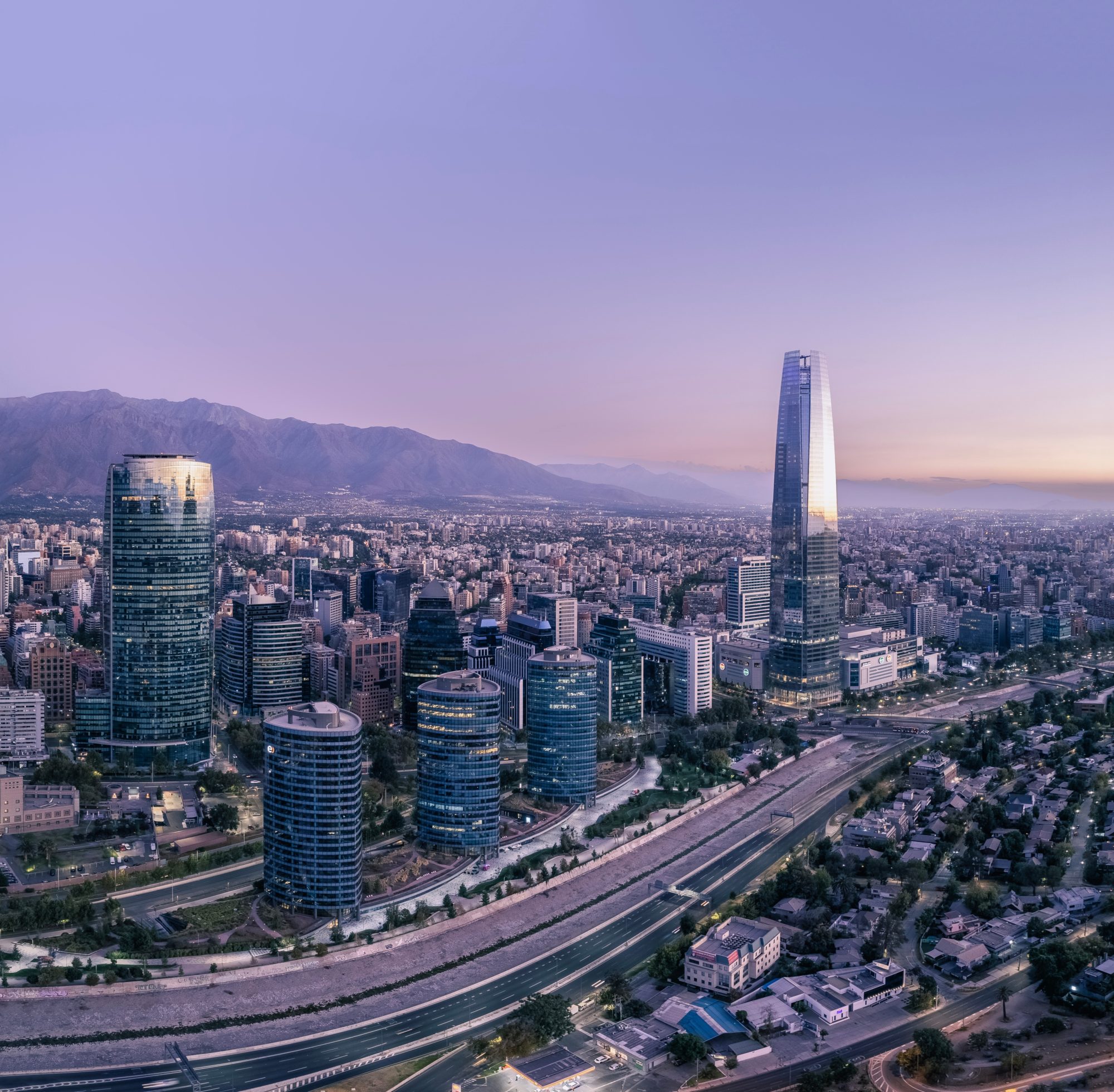 Aerial,View,Of,Santiago,Chile